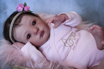 Sol open eyes custom order reborn baby