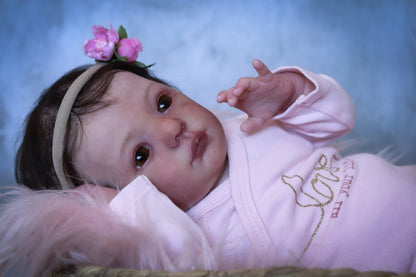 Sol open eyes custom order reborn baby