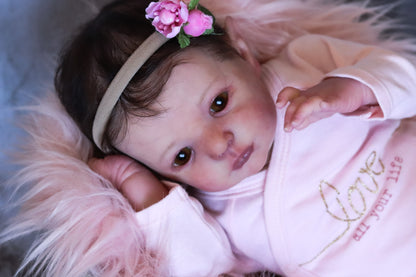 Sol open eyes custom order reborn baby