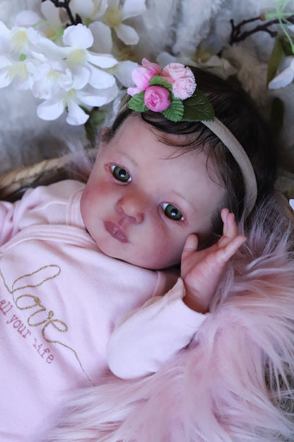 Sol open eyes custom order reborn baby