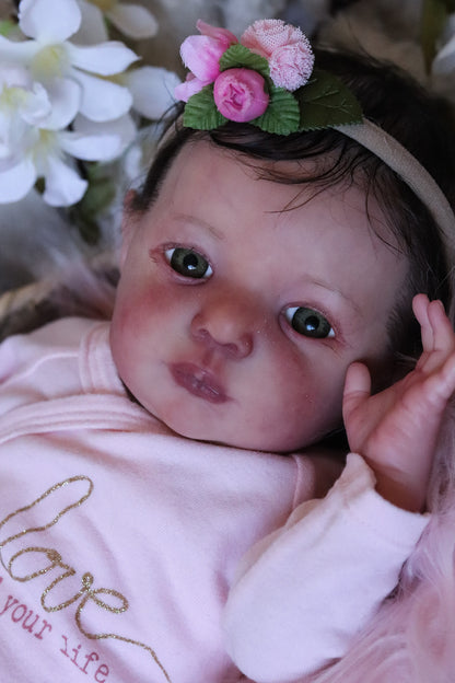 Sol open eyes custom order reborn baby