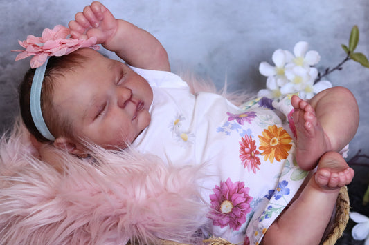 Aurora closed eyes custom order reborn baby