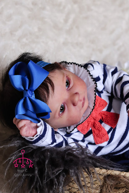 Luana open eyes custom order reborn  baby