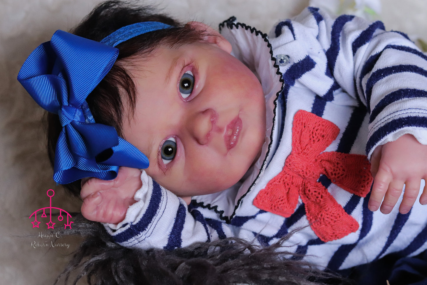 Luana open eyes custom order reborn  baby