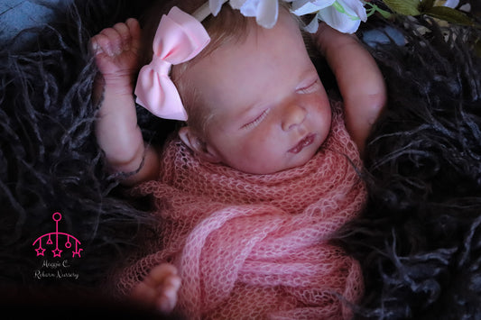 Luisa closed eyes custom order reborn baby