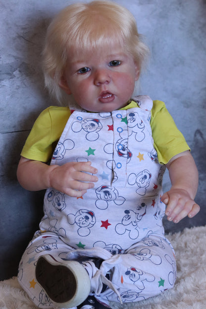 Peter open eyes custom order reborn baby