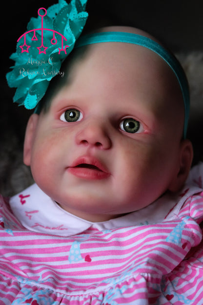 Isabel open eyes custom order Reborn baby Todder