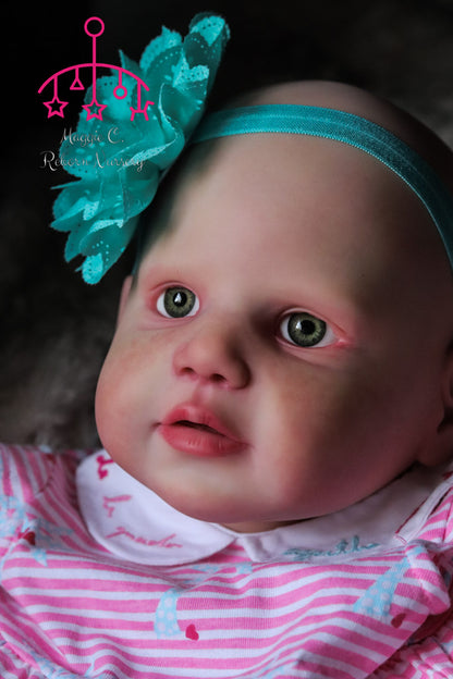 Isabel open eyes custom order Reborn baby Todder