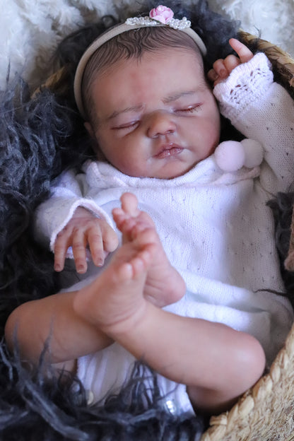 Paula closed eyes custom order reborn baby