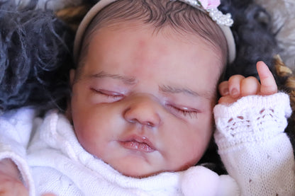 Paula closed eyes custom order reborn baby