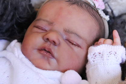 Paula closed eyes custom order reborn baby