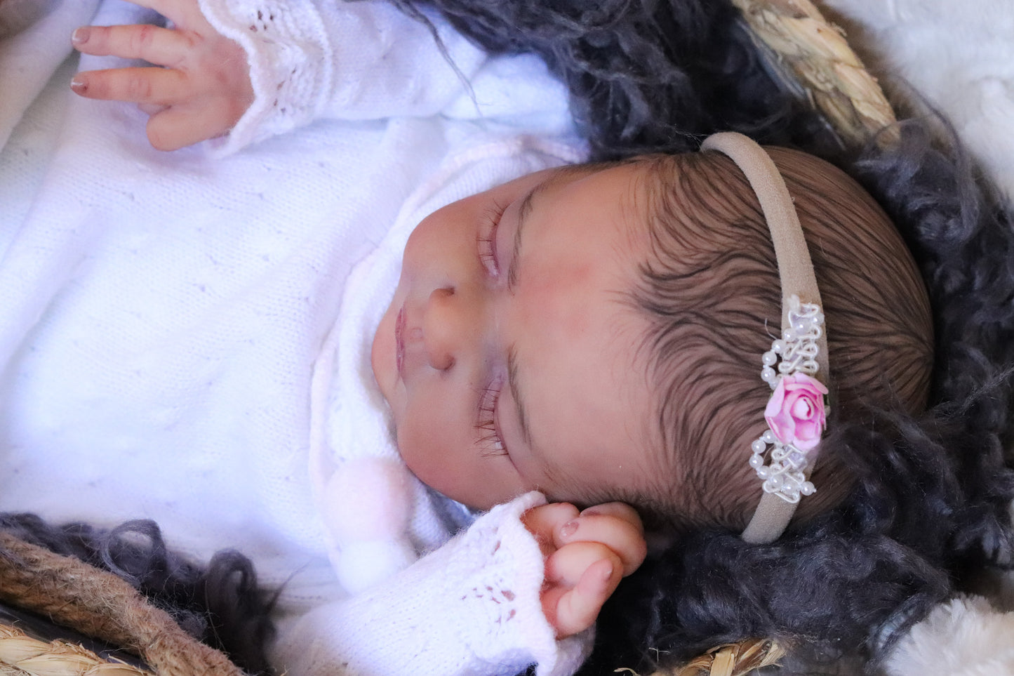 Paula closed eyes custom order reborn baby