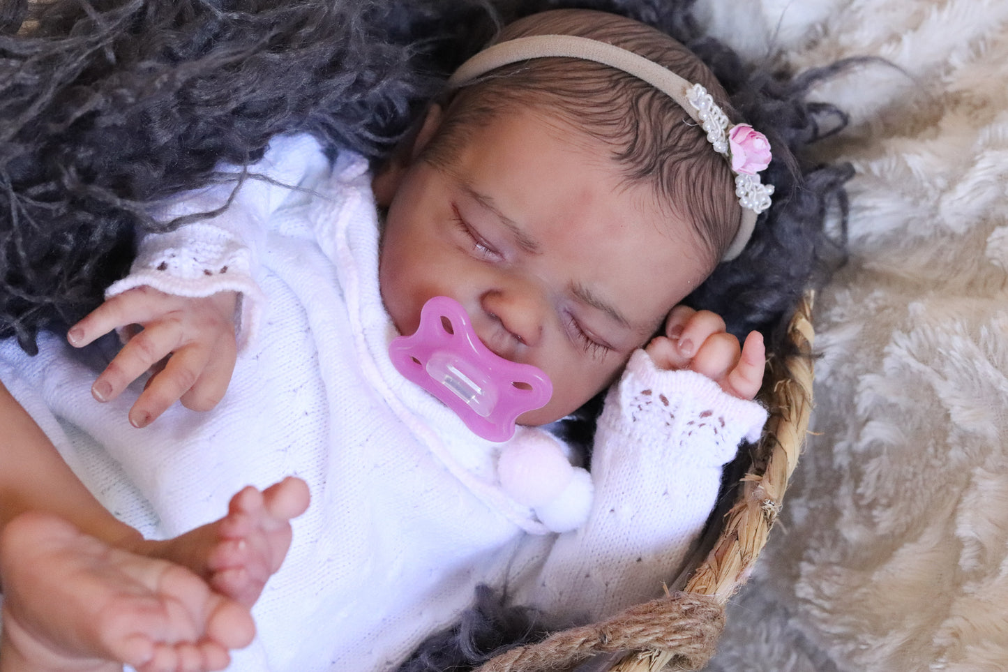 Paula closed eyes custom order reborn baby