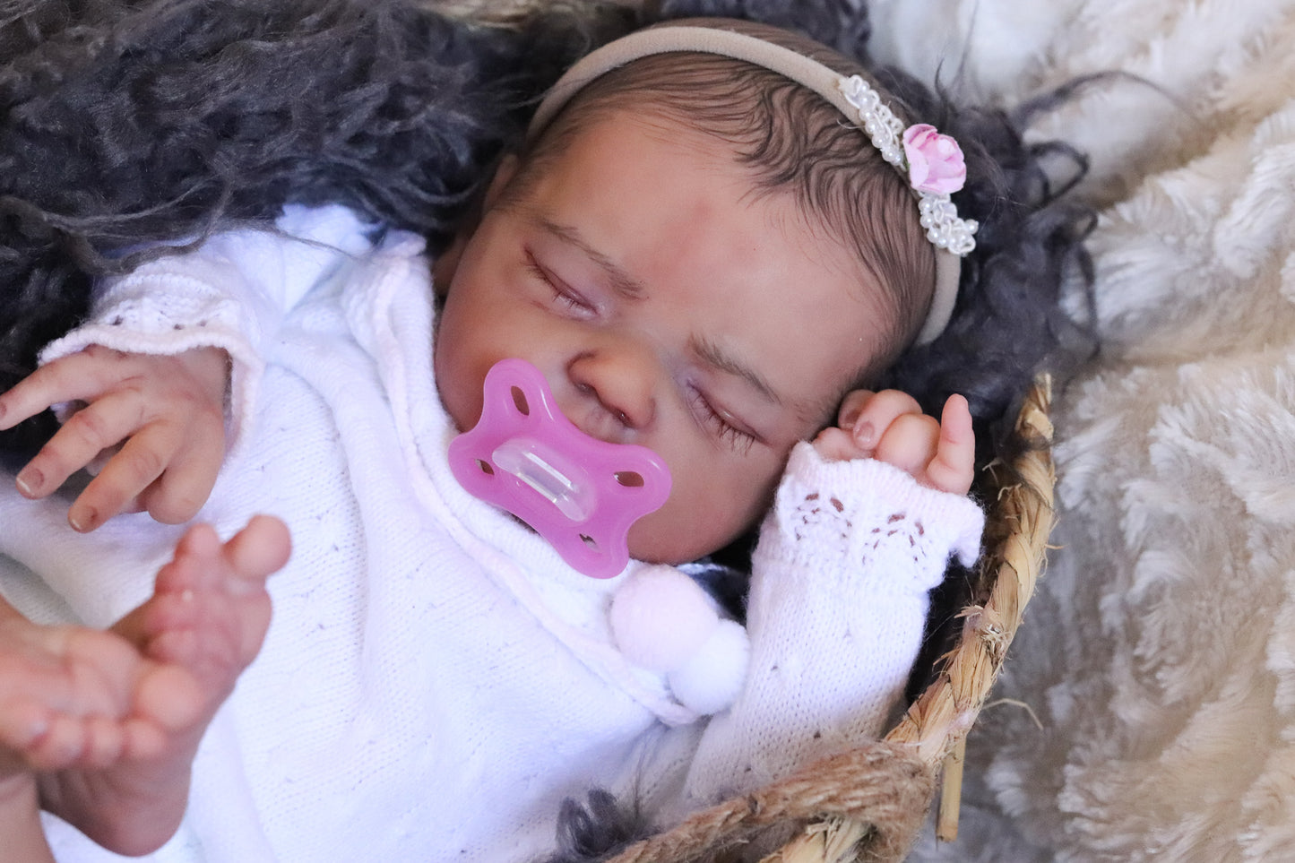 Paula closed eyes custom order reborn baby