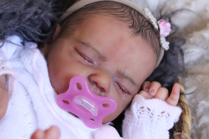 Paula closed eyes custom order reborn baby