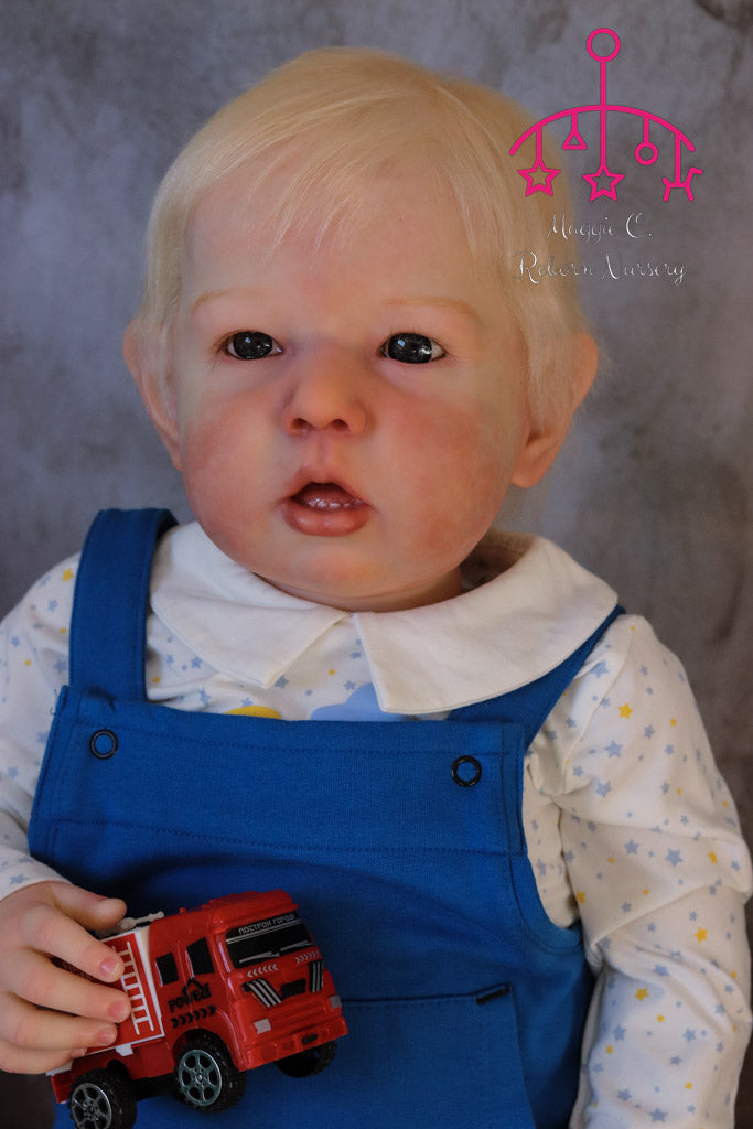 Peter open eyes custom order reborn baby