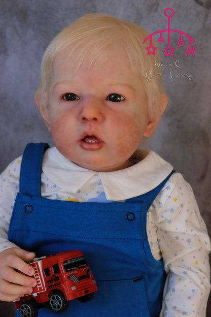 Peter open eyes custom order reborn baby