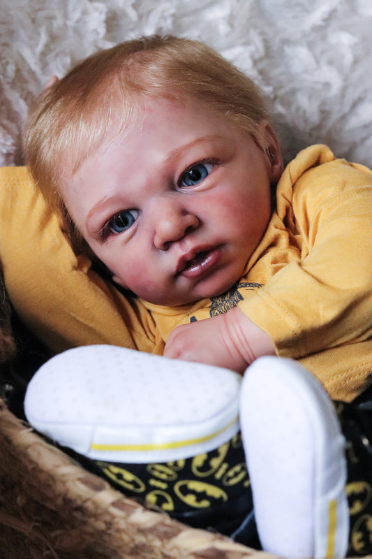 Diogo hand painted Reborn baby doll  ready to go