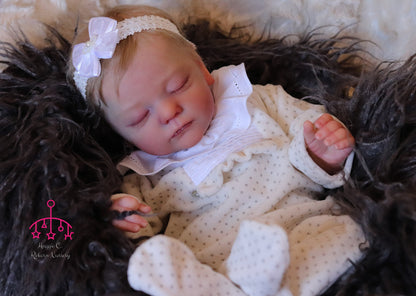 Leonor closed eyes custom order reborn  baby