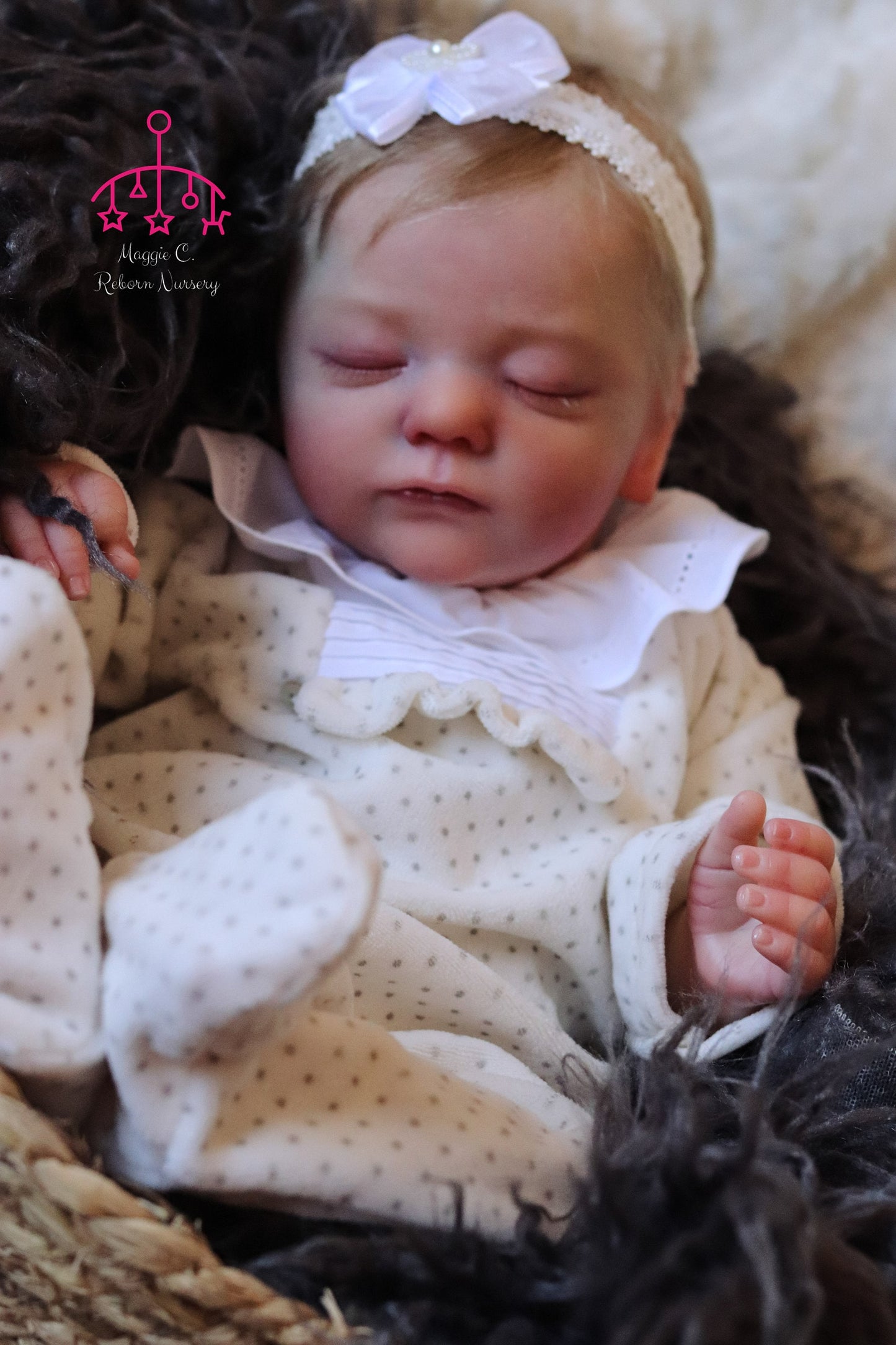 Leonor closed eyes custom order reborn  baby