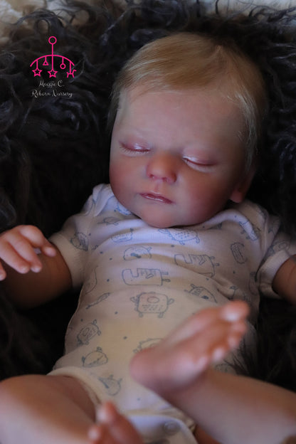 Leonor closed eyes custom order reborn  baby