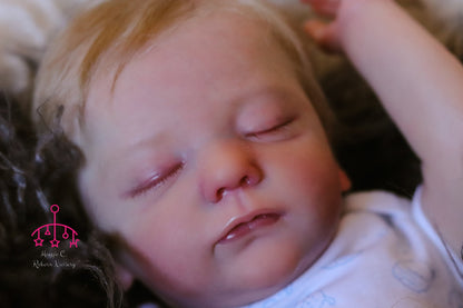 Leonor closed eyes custom order reborn  baby