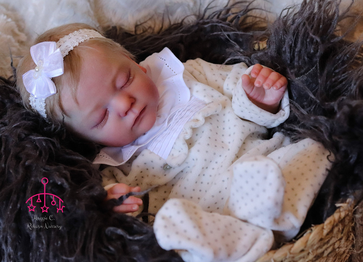 Leonor closed eyes custom order reborn  baby