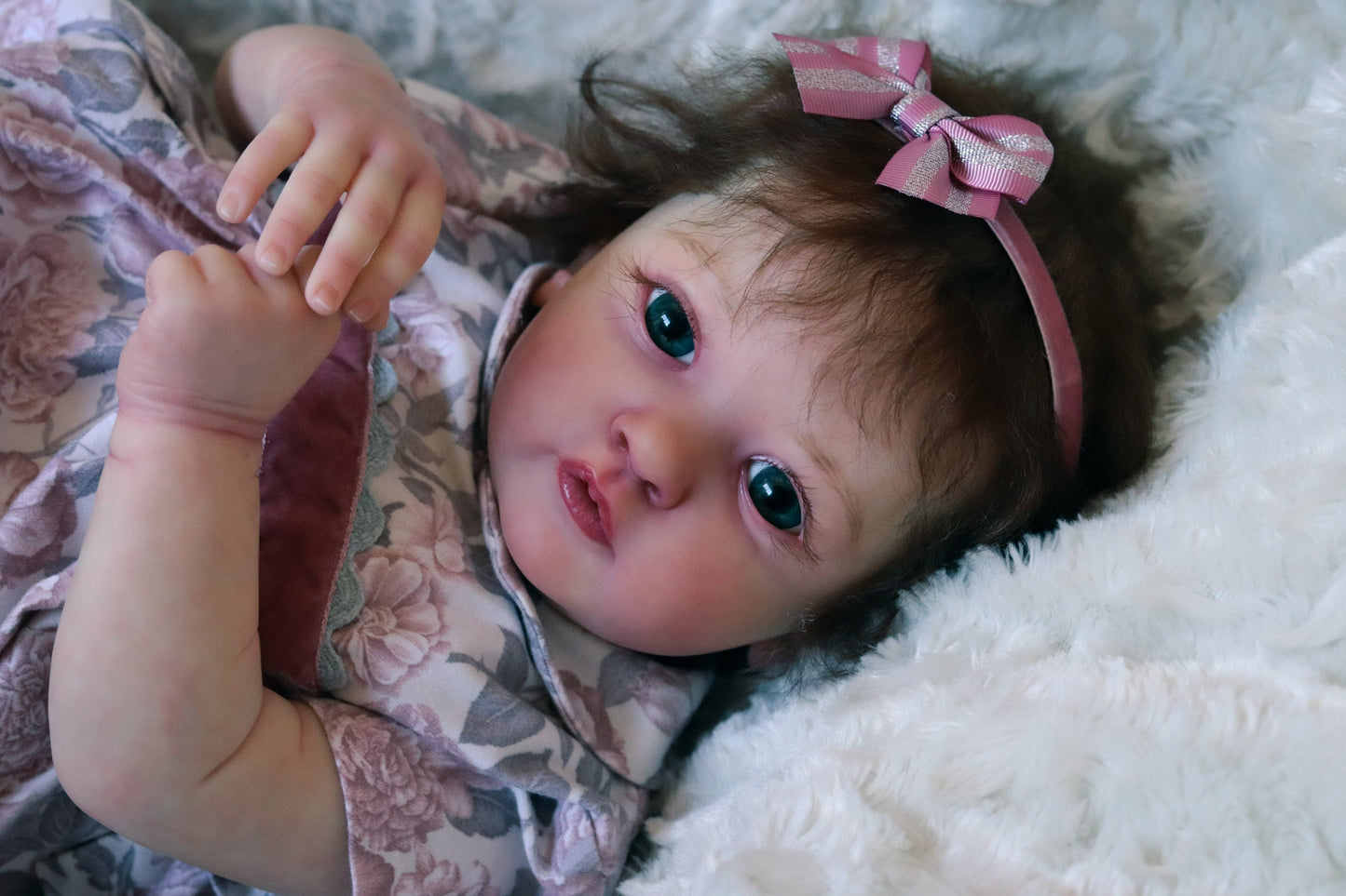 Mariana open eyes custom order Reborn baby