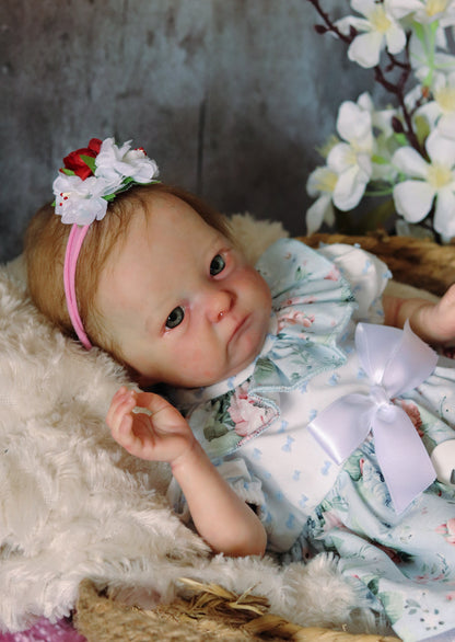 Iris open eyes reborn baby