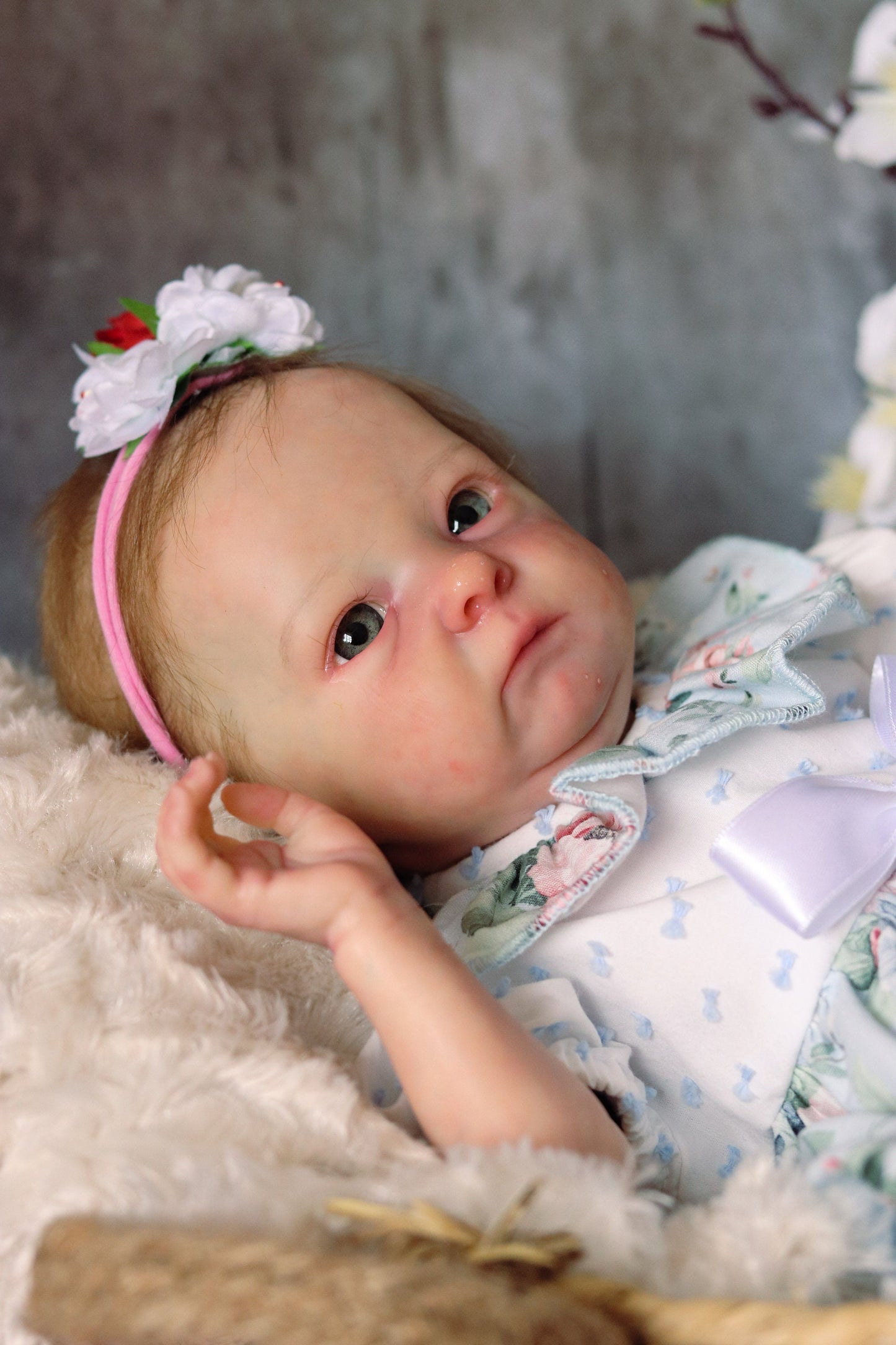 Iris open eyes reborn baby