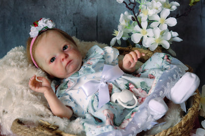 Iris open eyes reborn baby