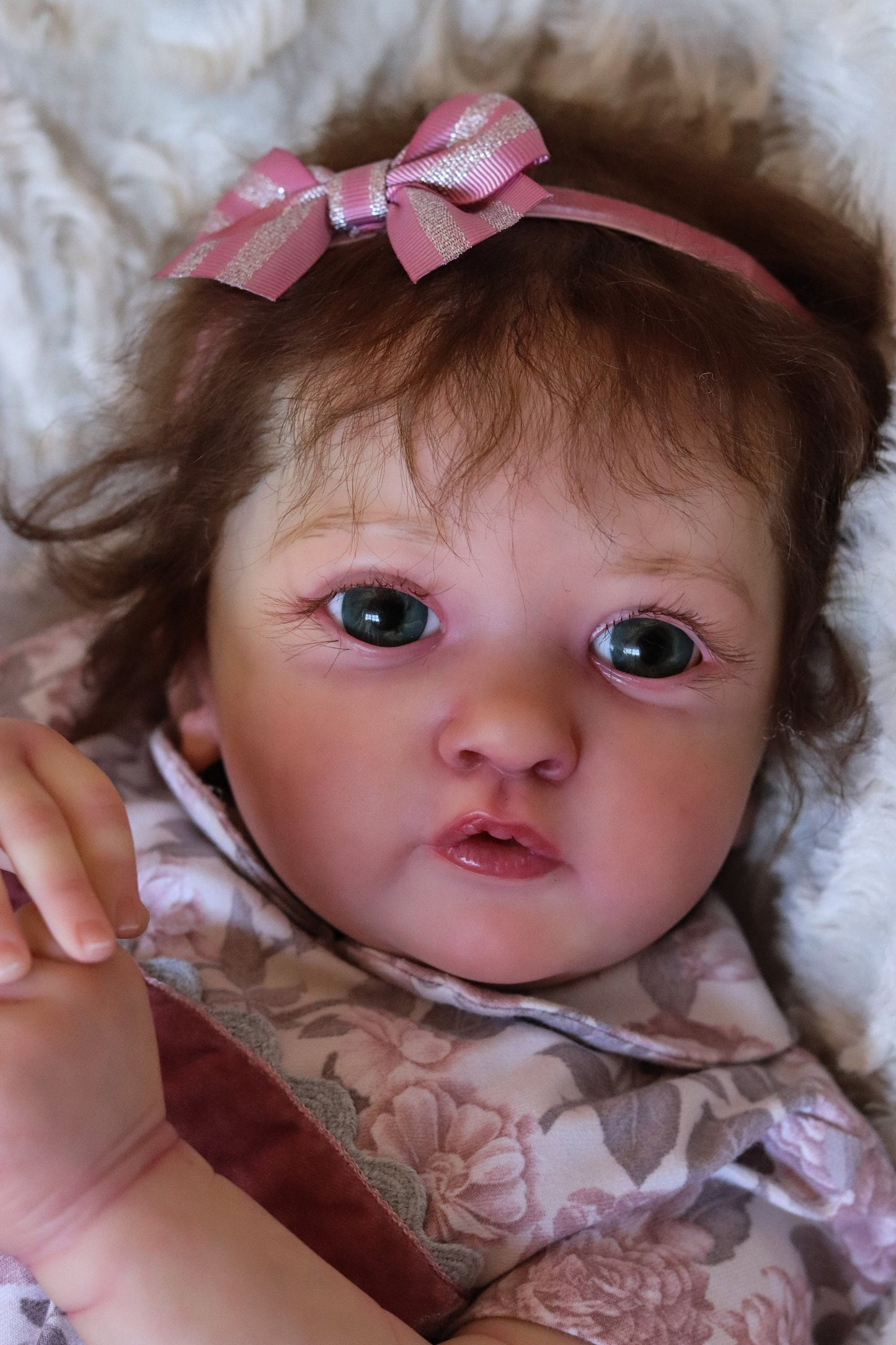 Mariana open eyes custom order Reborn baby