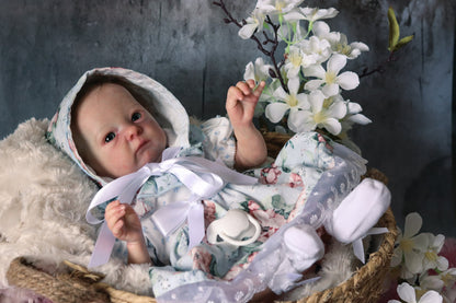 Iris open eyes reborn baby