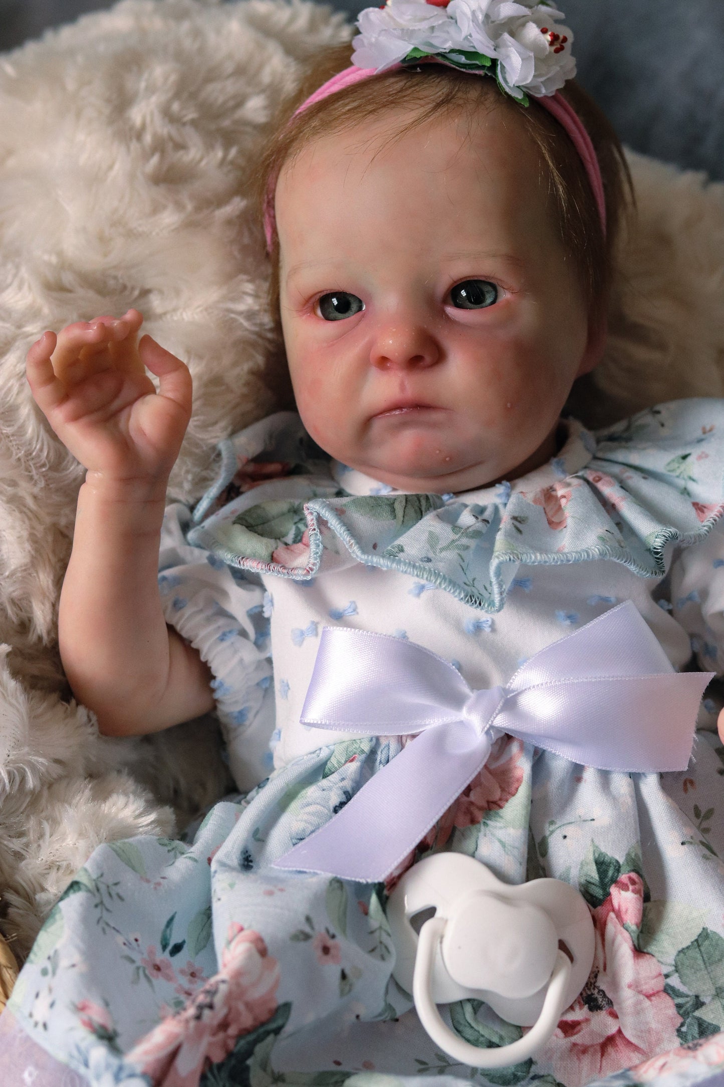 Iris open eyes reborn baby