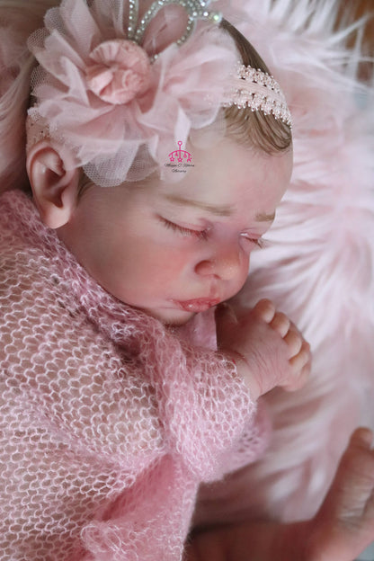 Sofia Closed  closed eyes custom order reborn baby