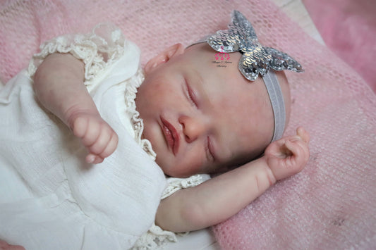 Rose closed eyes custom order reborn baby