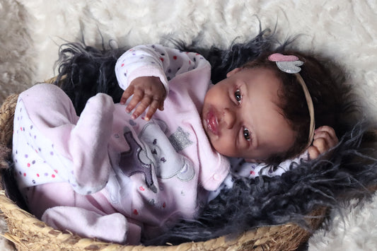Rose open eyes reborn baby